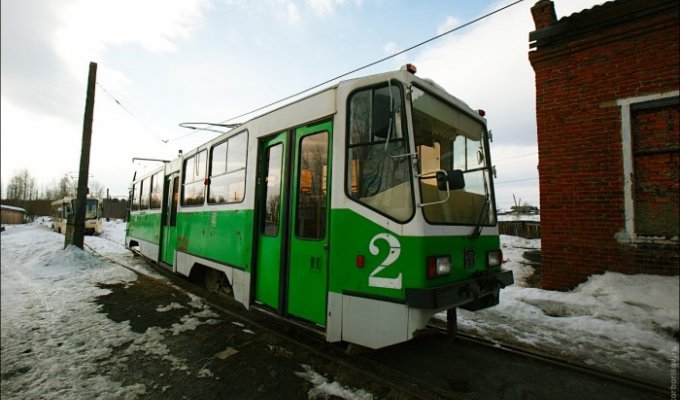 Самый маленький город России с трамвайным движением (21 фото)