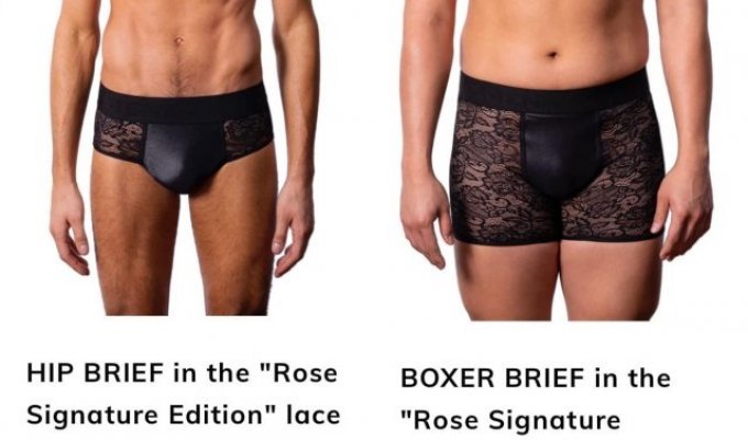 Итальянский бренд представил линейку кружевного нижнего белья для мужчин (3 фото)