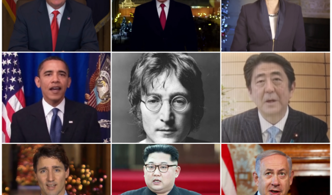 Лидеры стран спели песню о мире Джона Леннона (2 фото + 1 видео)