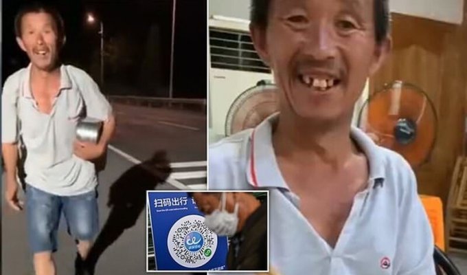 Китайца не пустили в автобус и он прошел почти тысячу километров пешком (7 фото)