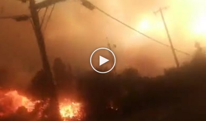 Спасение от огненного торнадо в городе Реддинг