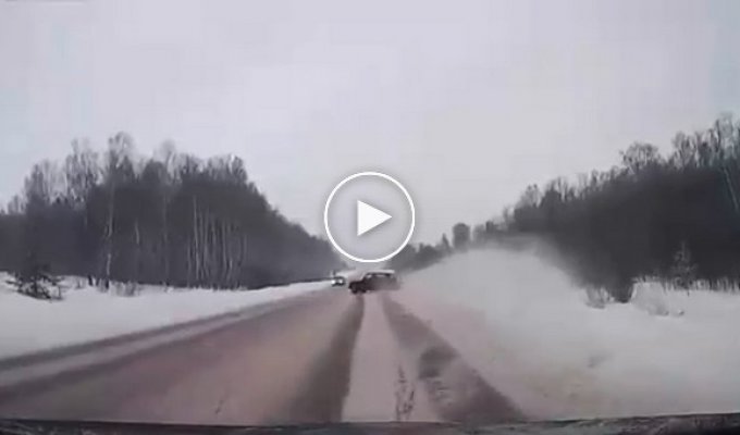 Подборка зимних аварий на дорогах