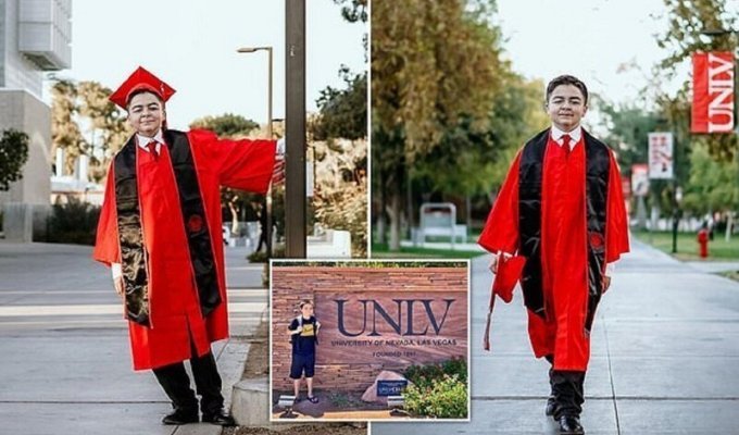 15-летний житель Калифорнии получил университетский диплом (10 фото + 1 видео)