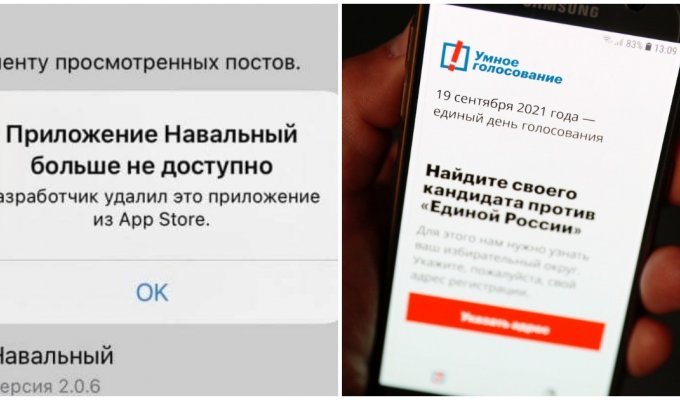 Google и Apple удалили приложение «Навальный», в котором был блок с «Умным голосованием» (8 фото)