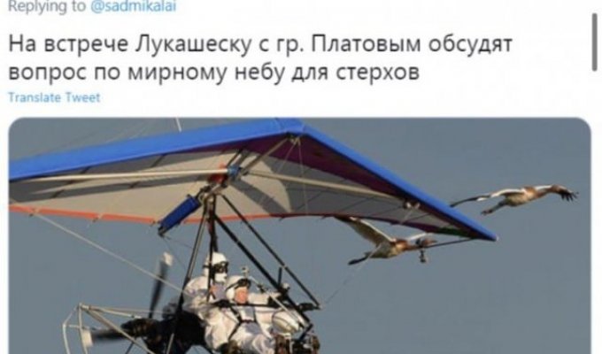 Шутки и мемы про выступление Александра Лукашенко, и экстренную посадку самолета Ryanair в Минске (20 фото)