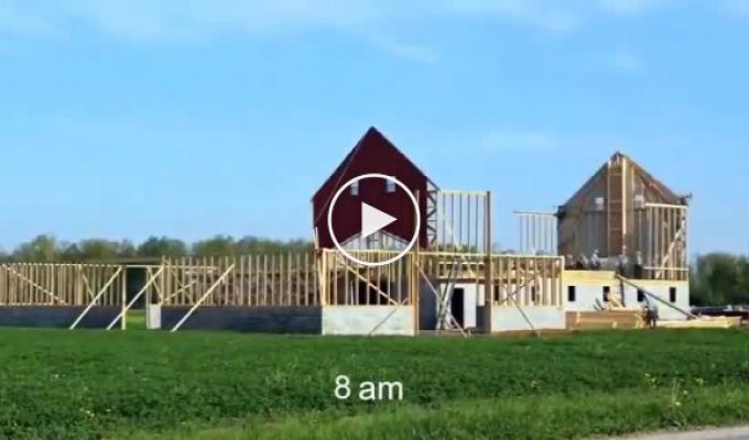 Как амиши строят дома