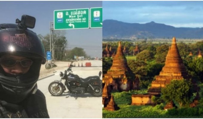 Путешествие по Азии — на мотоцикле за 40 дней (11 фото)