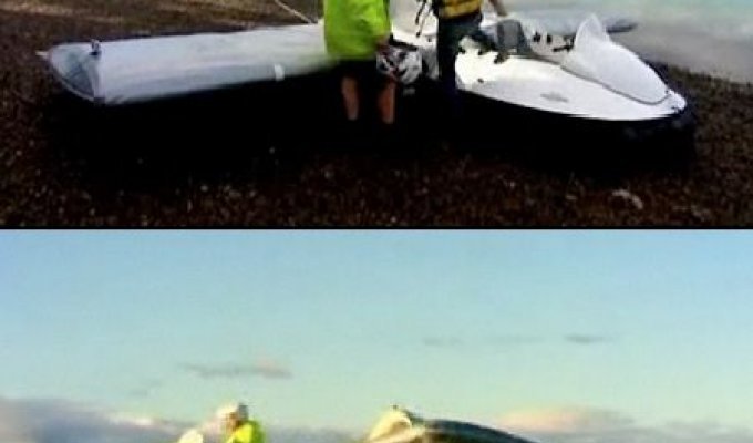 Летающая лодка на воздушной подушке (видео)