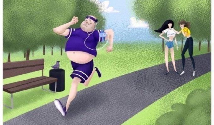 Бег как средство похудения (1 фото)