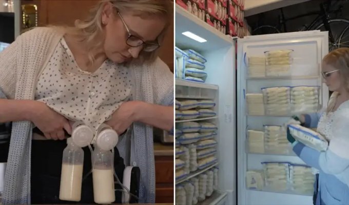 Женщина попала в Книгу рекордов Гиннеса за пожертвованное грудное молоко (5 фото)