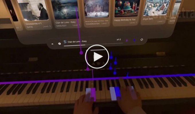 Музыкальные школы не нужны: приложение на Vision Pro, которое научит играть на фортепиано
