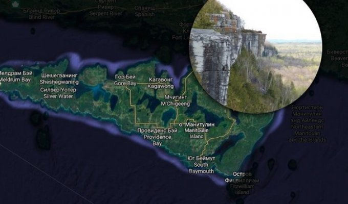 Географический каламбур Манитулина: "острова на озере на острове на озере" (9 фото)