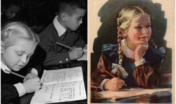 Фотографии тетрадей по чистописанию советских школьников (11 фото)