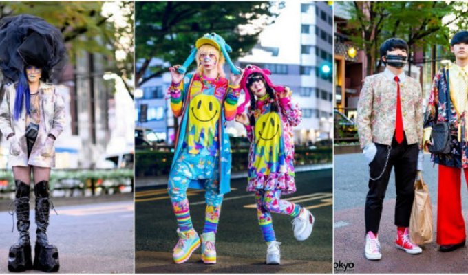 Модные персонажи на улицах Токио (41 фото)