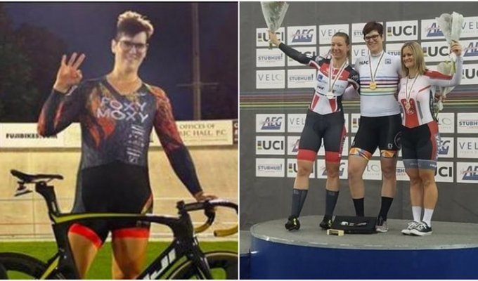 Трансгендер выиграл турнир по велоспорту среди женщин, и многие посчитали это несправедливым (3 фото)