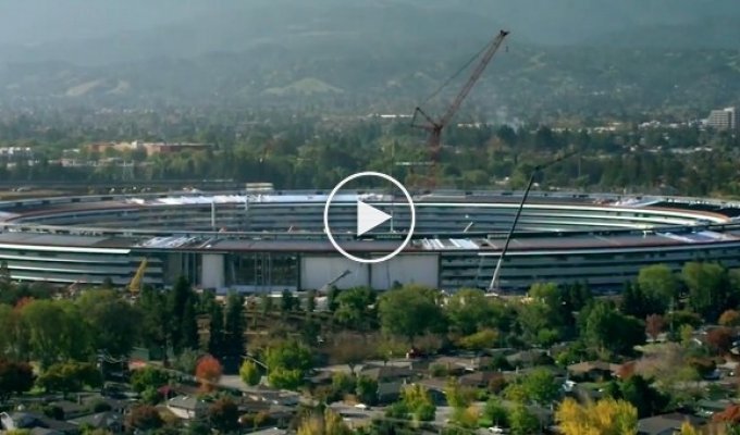 Самое большое в мире вогнутое стекло и сверхмощные солнечные батареи. В Калифорнии скоро откроется новый штаб-квартира Apple