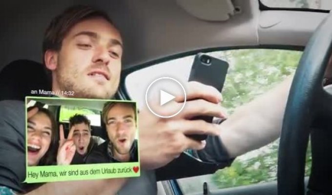Немецкая социальная реклама. Почему не стоит снимать шуточно-постановочное видео на местах трагедии