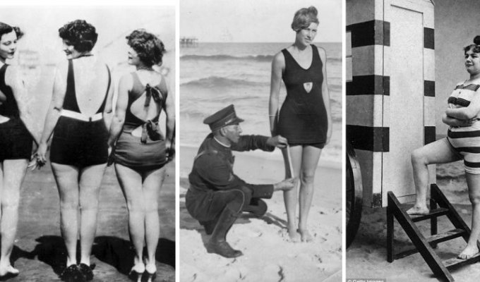 Архивные фотографии купальников и пляжей (60 фото)