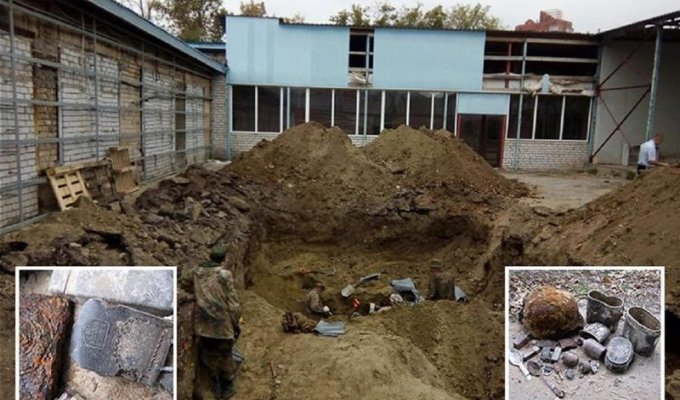 В Волгограде ремонтники нашли массовое немецкое захоронение (10 фото)