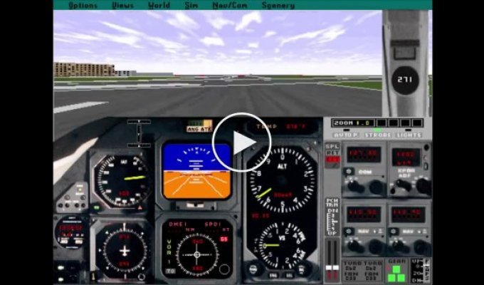 От линий до фотореализма. 38 лет развития Microsoft Flight Simulator в одном ролике