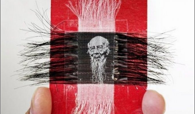 Плетение с помощью человеческих волос (6 фото)