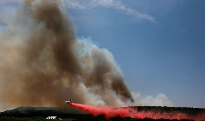 Лесные пожары в Техасе (26 фото)