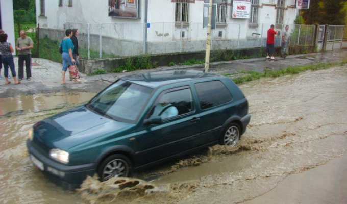 Наводнение в Словакии (6 фото)