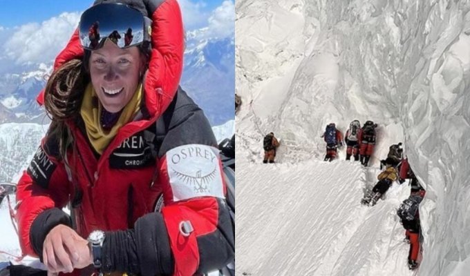 Норвежская альпинистка не помогла умирающему проводнику и продолжила восхождение к вершине K2 (2 фото + 2 видео)