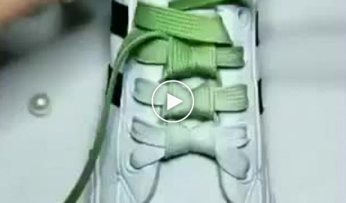 Интересные способы завязывания шнурков