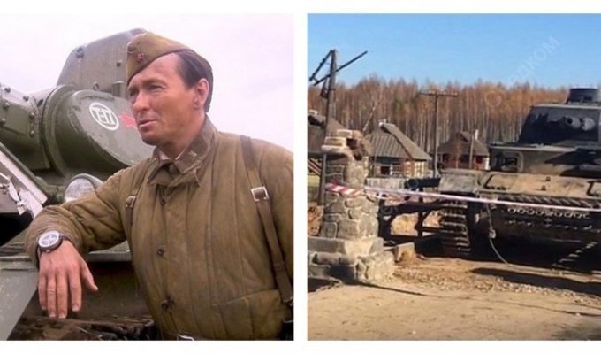 На съемках фильма с Безруковым танк раздавил каскадера (3 фото + 1 видео)