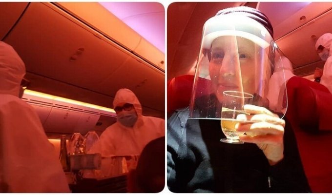 Новая реальность: как выглядит полет Катарскими Авиалиниями в условиях пандемии (6 фото)