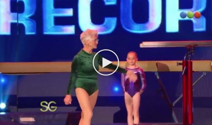 96-летняя немка Йоханна Кваас - самая возрастная гимнастка в мире