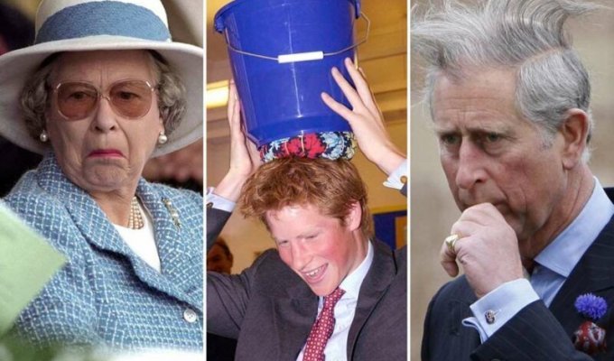 Они же тоже люди: курьёзные фото королевской семьи (19 фото)