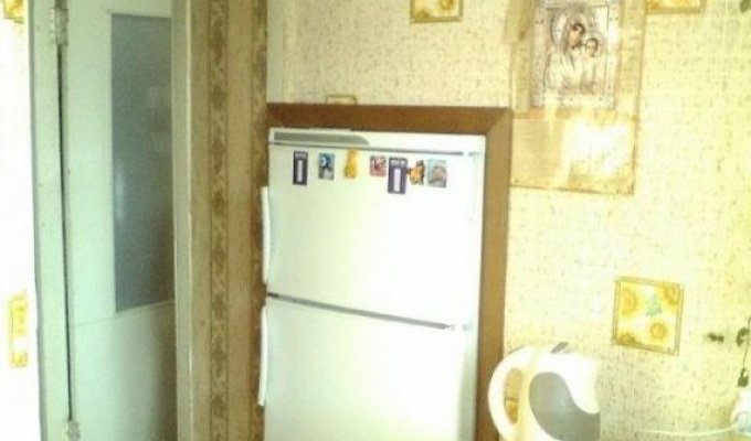 Встраиваемый холодильник по-русски (2 фото)