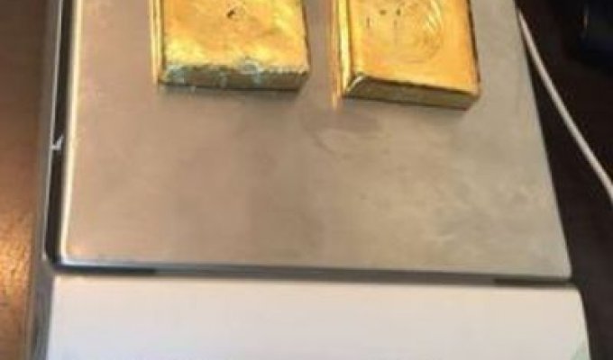 Китаец пытался вывезти из России почти 4 кг золота, спрятанного в обуви (фото + видео)