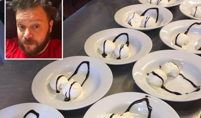 Дерзкий шеф-повар решил отомстить 60 хамоватым клиентам, подав им шаловливый десерт (3 фото)