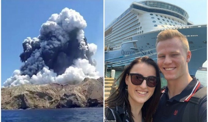 В Новой Зеландии вспыхнул вулкан: пара туристов спаслась в последнюю минуту (6 фото)
