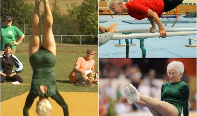 91-летняя гимнастка из Германии (14 фото)