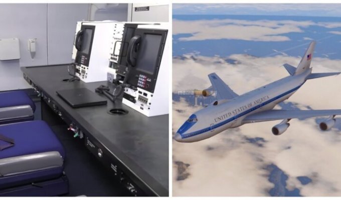 Американский самолет «Судного дня» впервые детально показали изнутри (5 фото + 1 видео)