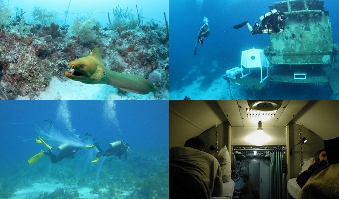 Обитаемая подводная лаборатория Водолей (12 фото)