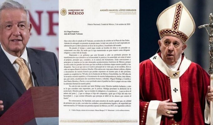 Мексика потребовала, чтобы папа Римский просил прощения за колонизацию Америки (5 фото)