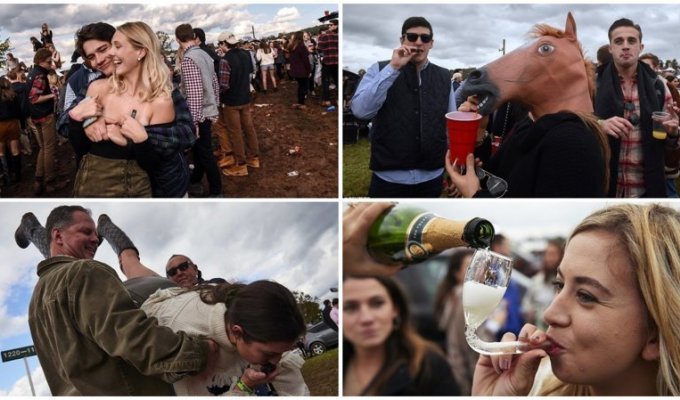 Самые пьяные скачки в мире проводятся не в Англии, а в США (28 фото)