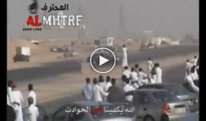 Подборка неудачных случаев на гонках у Арабов