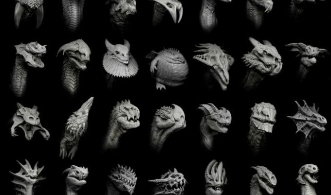 Сказочные 3D драконы от дизайнера Damir (22 Фото)