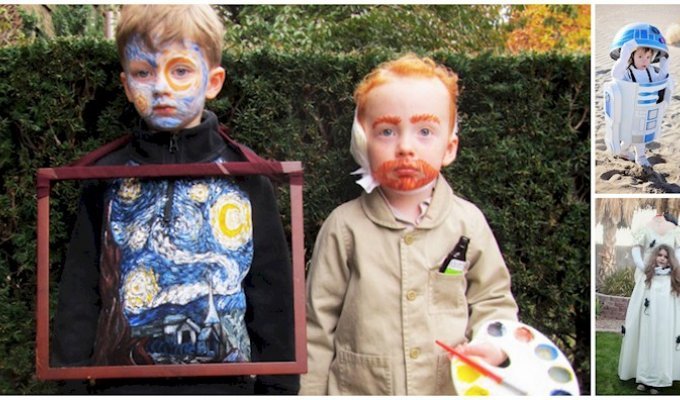 16 потрясающих детских костюмов на Хэллоуин (16 фото + 1 видео)