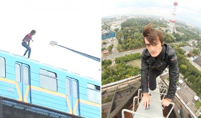 Борясь со скукой, спрыгнул с поезда на 25-метровом мосту (5 фото)