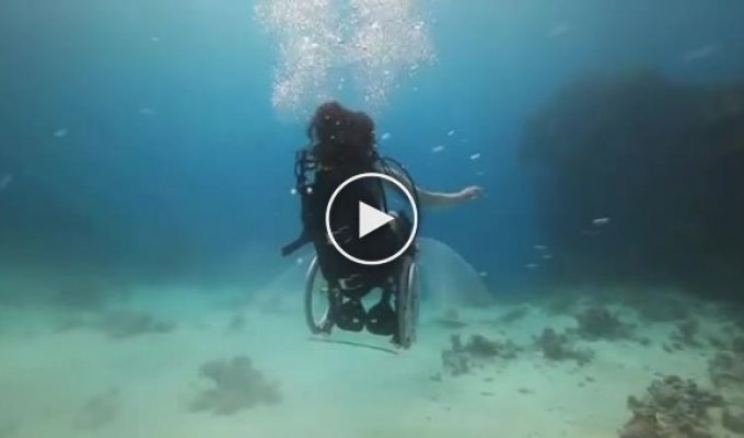Подводное плавание на инвалидном кресле