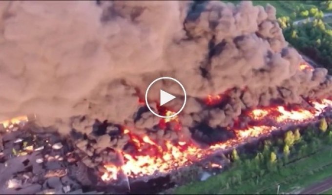 Пожар на свалке в Юрмале