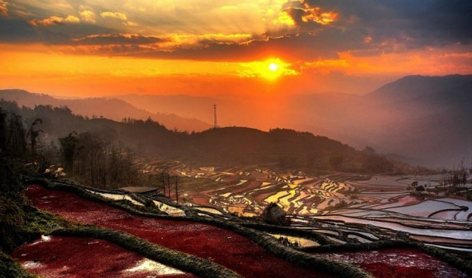 Рисовые террасы Хунхэ-Хани включены в Список Всемирного наследия ЮНЕСКО (14 фото)