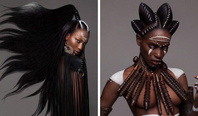 Лучшие африканские прически года от европейского стилиста: безумное буйство форм! (17 фото)